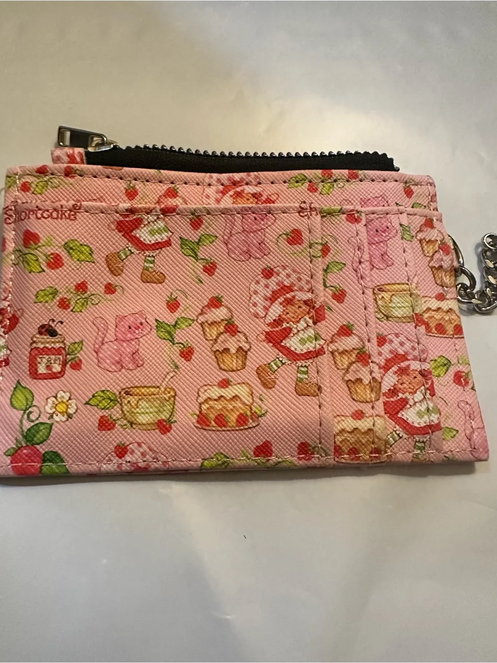 Pink Strawberry short Cake Wallet